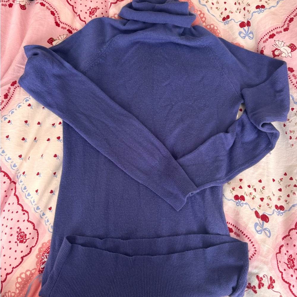 Women's Purple Turtleneck Sweater